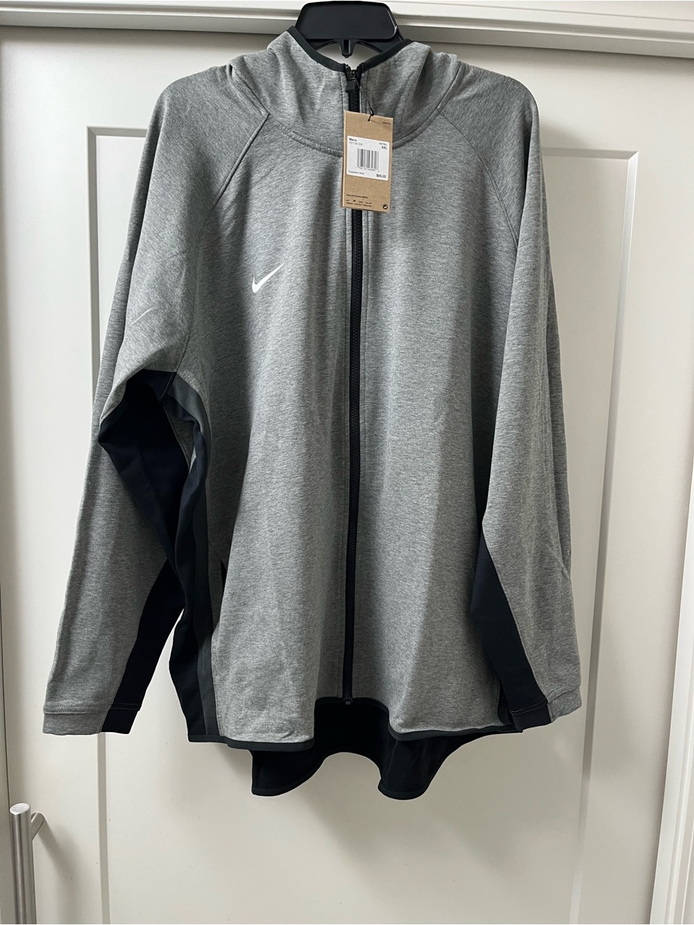 Nike Mens Gray Full Zip Hoodie-NWT-size XXL